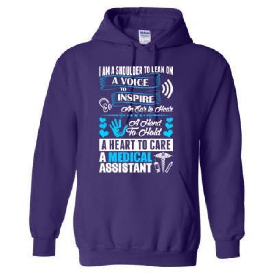 AGR I Am A Shoulder To Lean On A Voice To Inspire Medical Assistant – Heavy Blend™ Hooded Sweatshirt