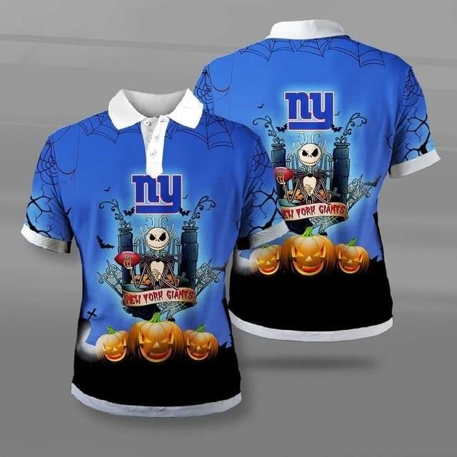 Limited Edition Football New York Giants Halloween Polo Shirt