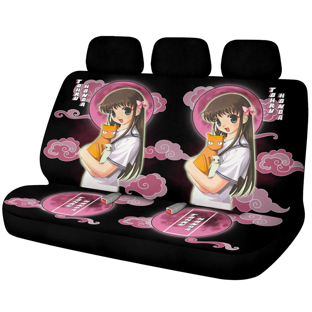 Tohru Honda Car Back Seat Covers Custom Fruit Basket Anime Car Accessories