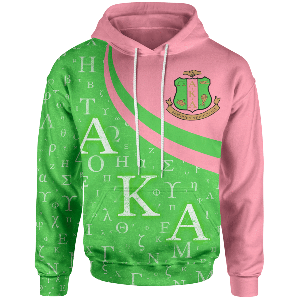 Alpha Kappa Alpha Letters Pattern Hoodie