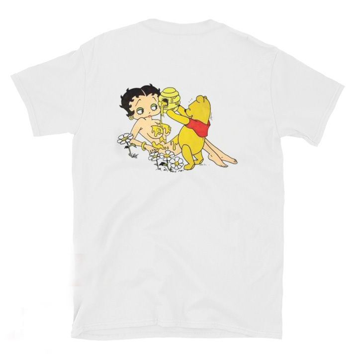 Winnie the Pooh and Betty Boop Vintage Cartoon Tee Shirt Outfits