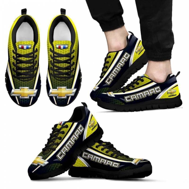 3D Printed Chevrolet Camaro NTA Sneakers For Men & Women Ver 6 (Yellow)