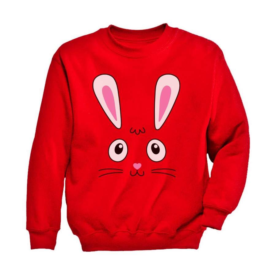 Little Easter Bunny Face Toddler/Kids Sweatshirt