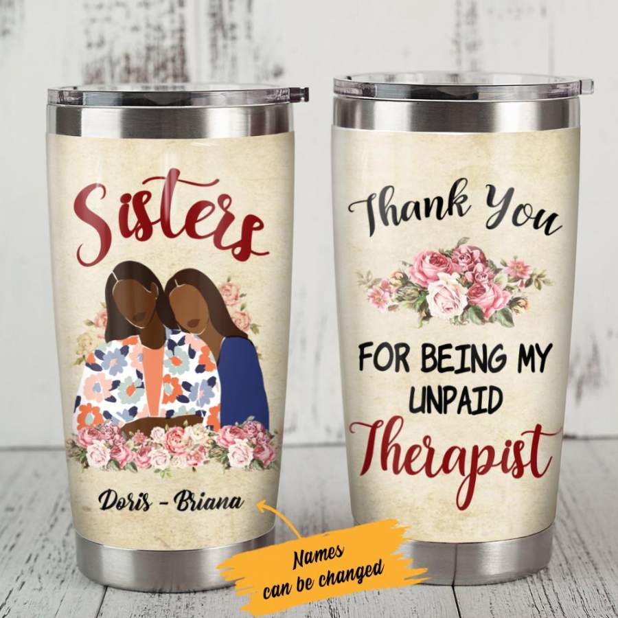 Personalized BWA Best Friends Sister Steel Tumbler AG41 27O57