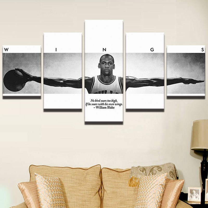 Michael Jordan Wings Spots Wall Art Canvas Printing