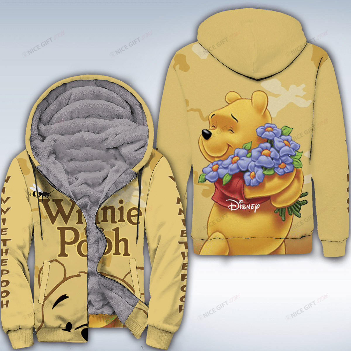 Winnie The Pooh Fleece Zip Hoodie Fzh-X7N4
