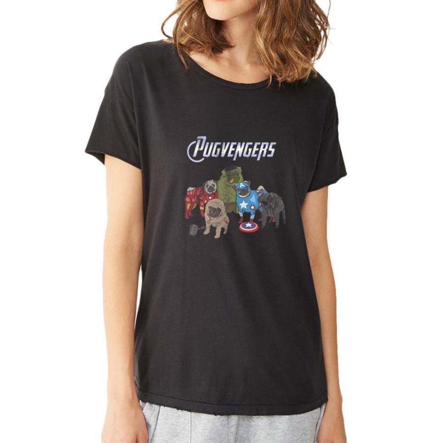 Pugvenger Superhero Animals Women’S T Shirt