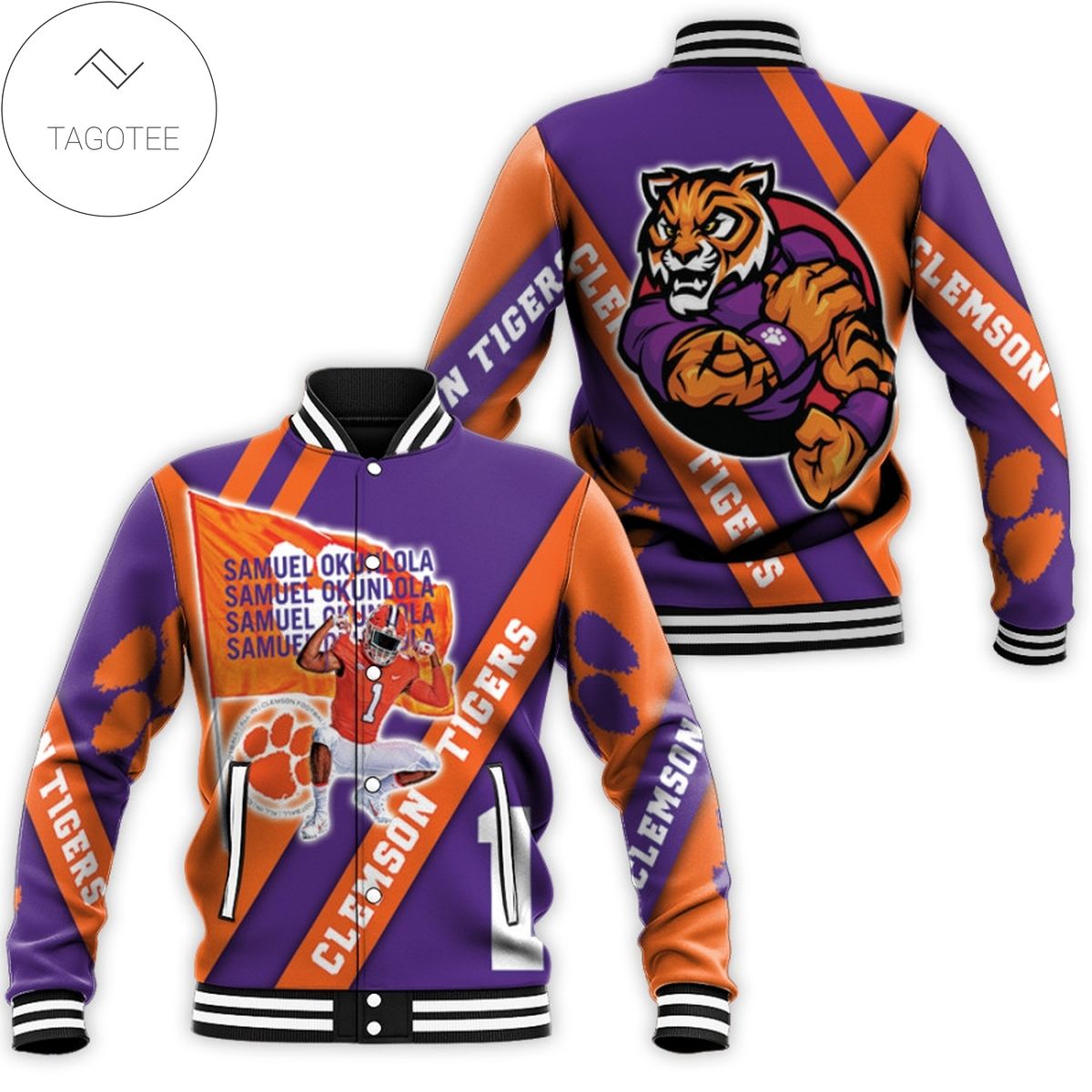 Clemson Tigers Baseball Jacket V4