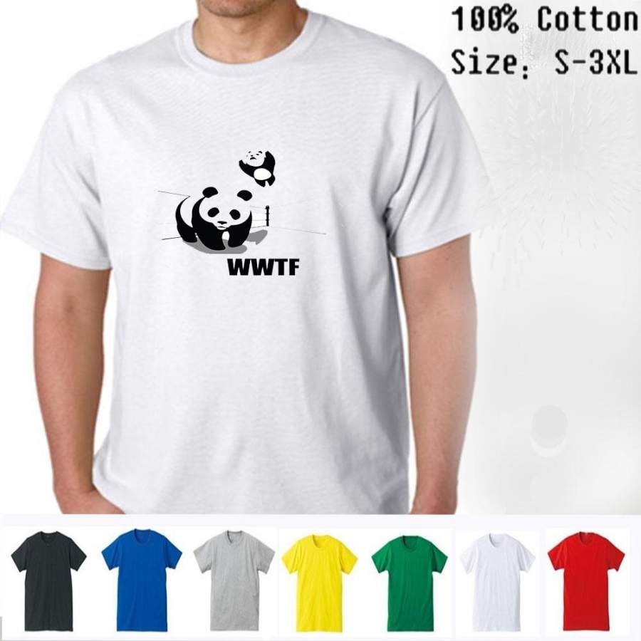 Wwf Panda T Shirt Men S Slim Fit Shirt