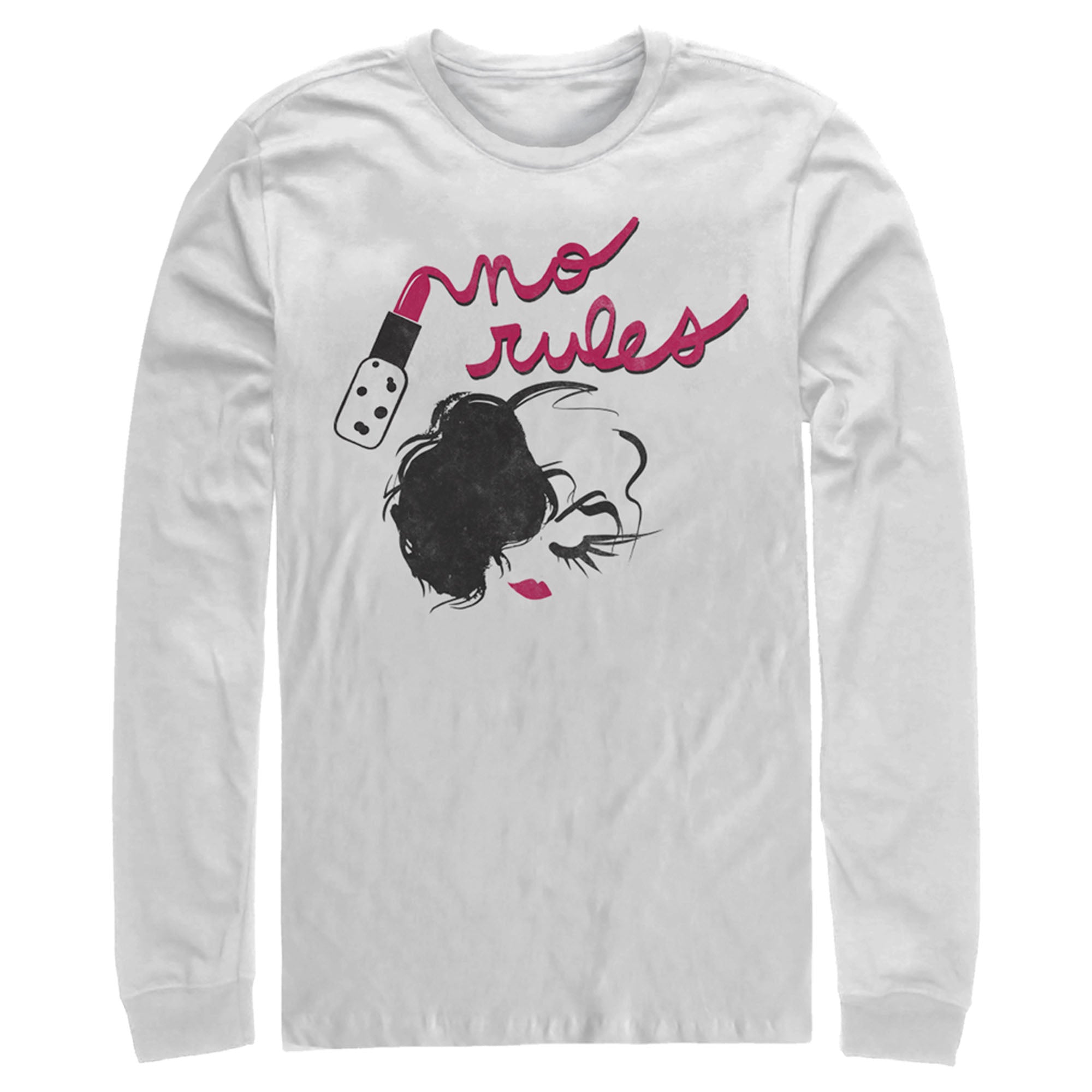 Cruella Men’S No Rules Fashion Sketch  Long Sleeve Shirt