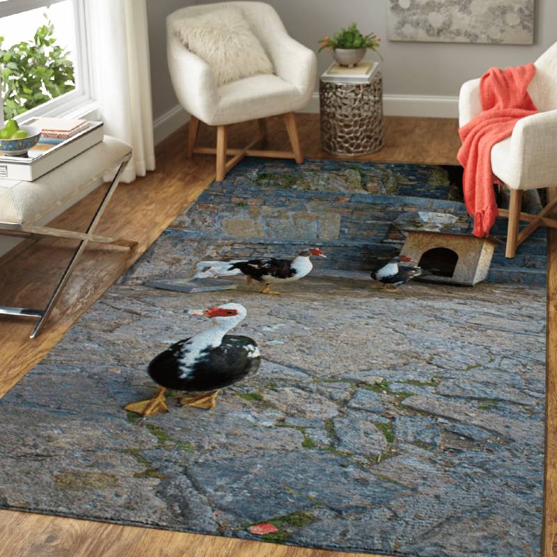 Gooses – Animals Area Rug Carpet