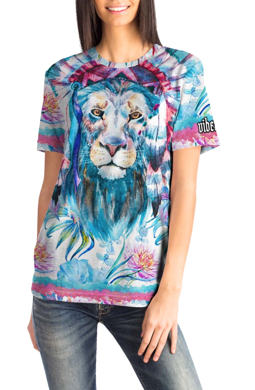 Watercolor Bright Lion T-shirt