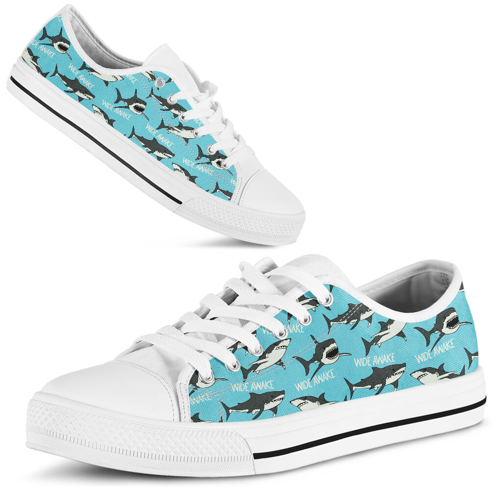 Wide Awake Shark Low Top Shoes 0622