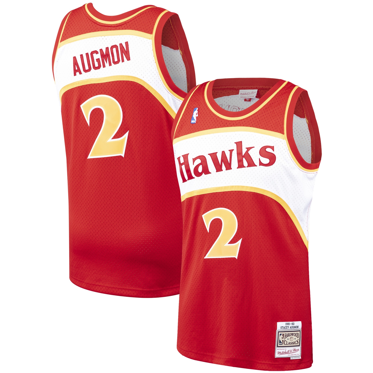 Stacey Augmon Atlanta Hawks Mitchell & Ness 1991/92 Hardwood Classics Swingman Jersey – Red