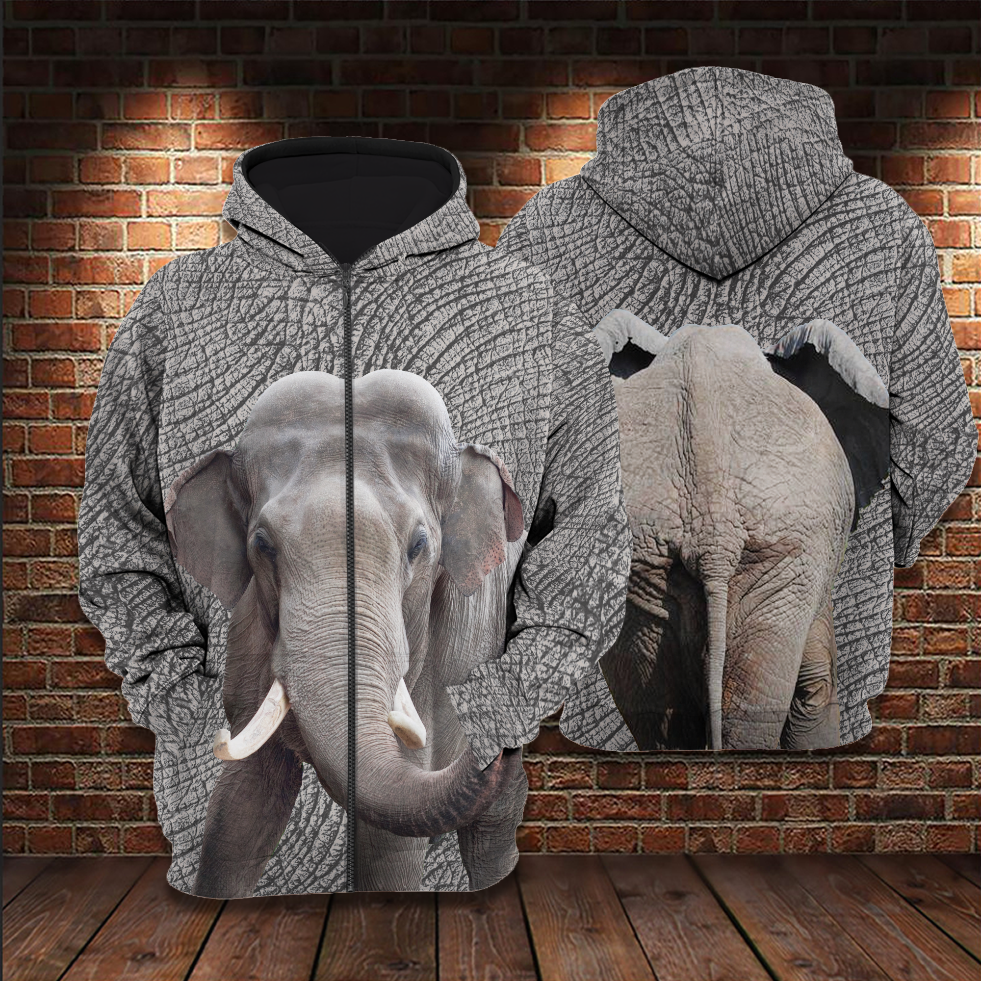 Funny Elephant Love Animal 3D All Over