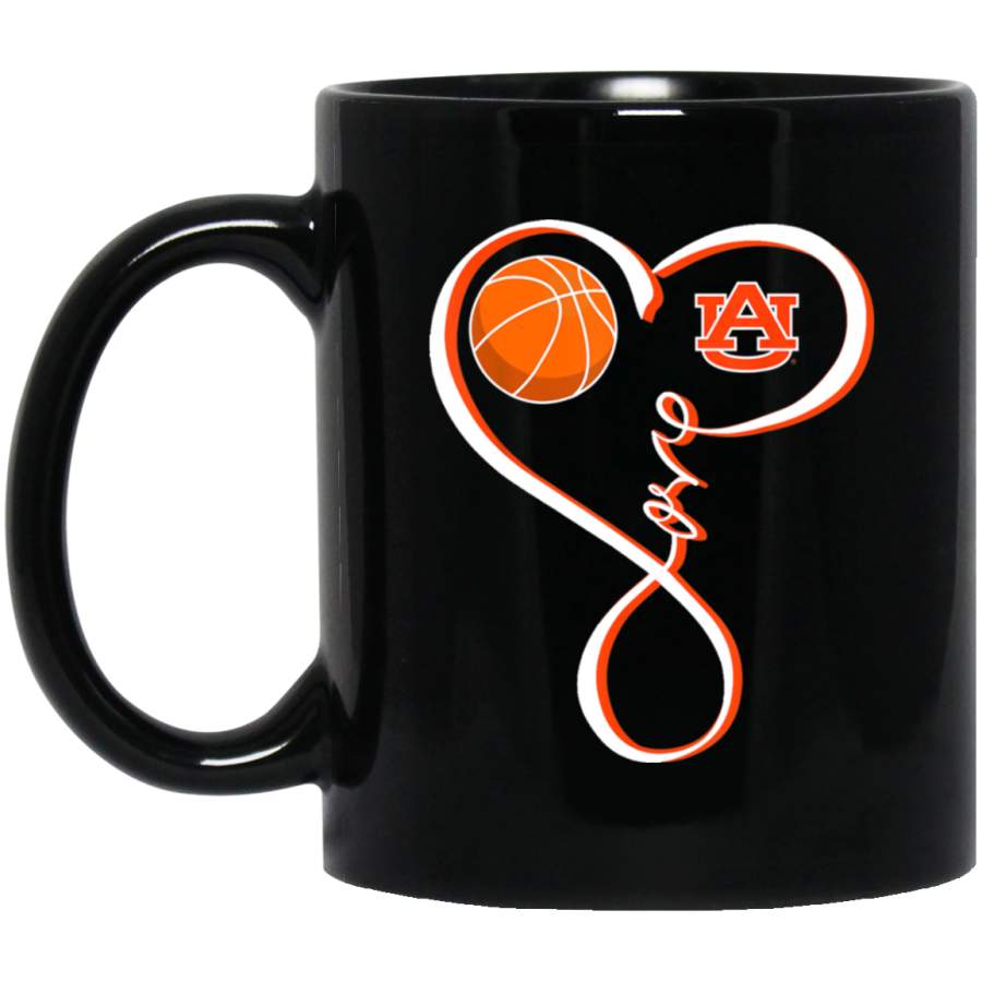 Auburn Tigers Basketball Love Loop Mug 11 oz 15 oz Black Mug