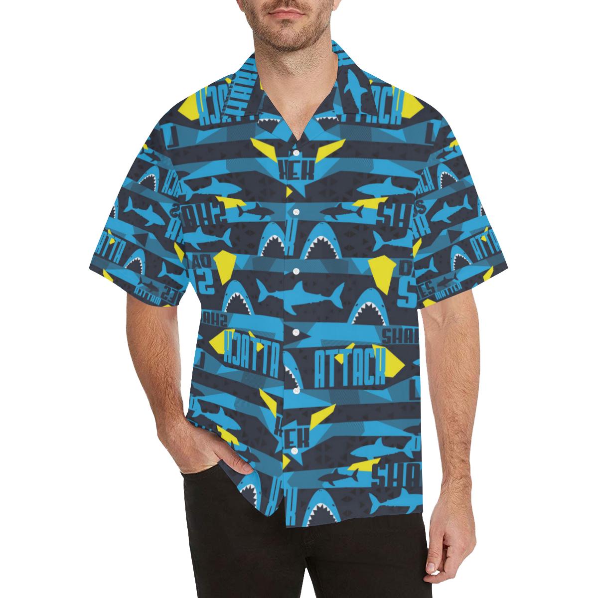 Shark dangerous Men’s All Over Print Hawaiian Shirt