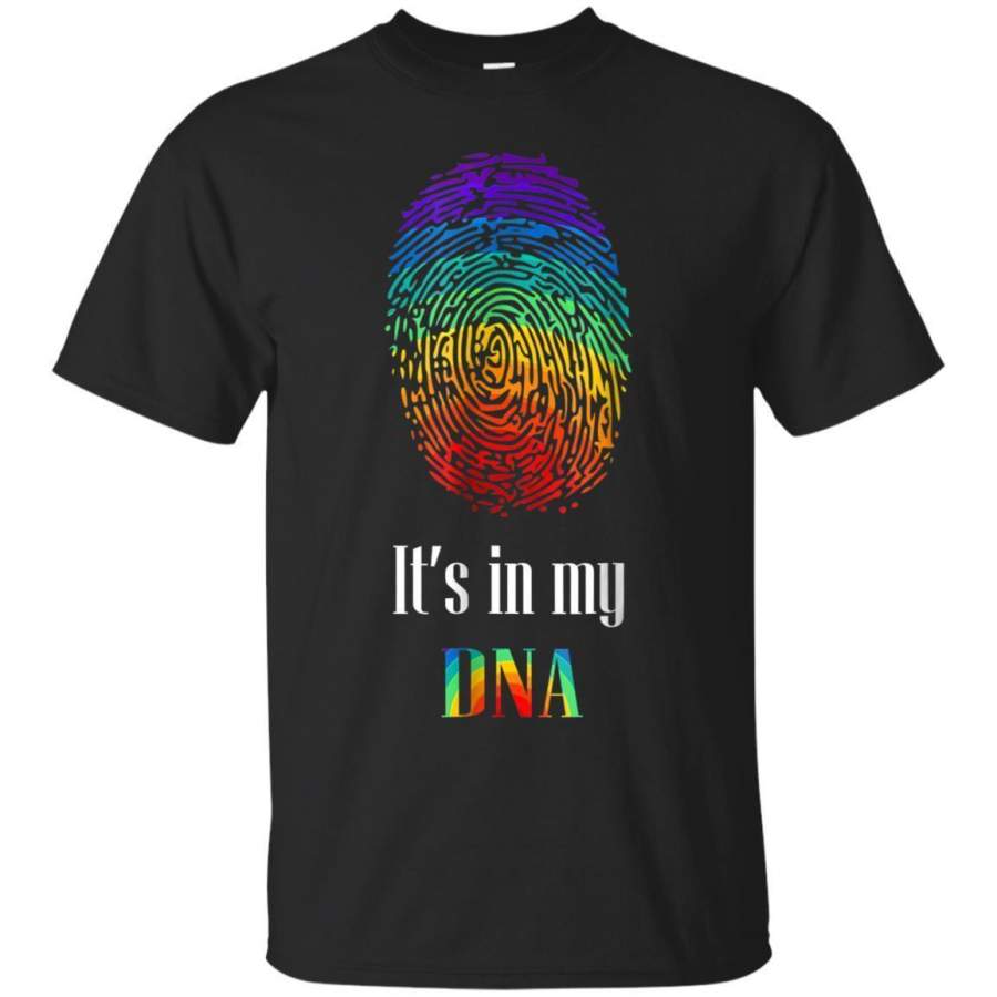 AGR Its In My Dna  Rainbow Colored Lgbtq Tshirt Jaq T-shirt