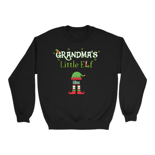 Personalized Shirt, Up To 6 Kids, Grandma’S Little Elf, Christmas Gift For Grandma