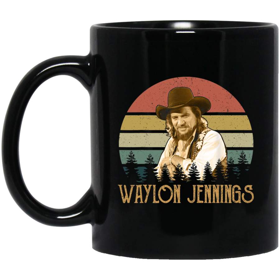 Vintage Waylon Jennings Legends Live Forever 11 oz Mug