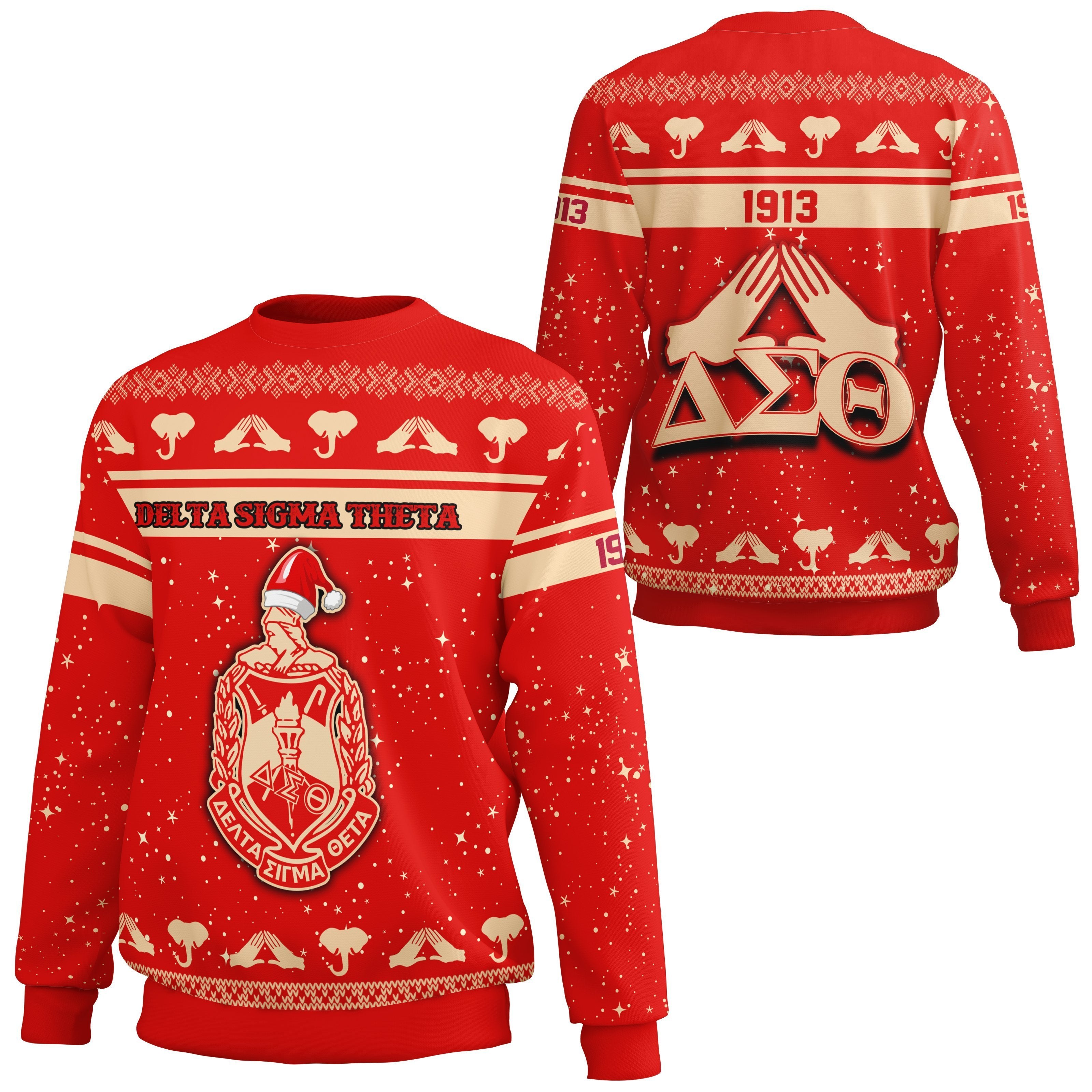 Greek Life Sweatshirt – Delta Sigma Theta Christmas Sweatshirt J09