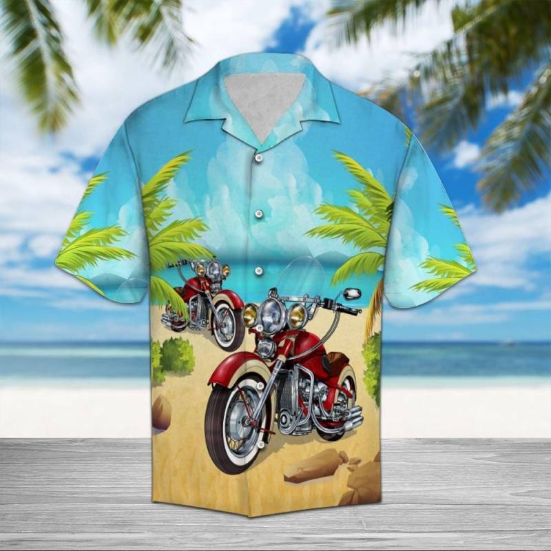 Artsyhomes Motorcycle Lovers Hawaiian Ha87843