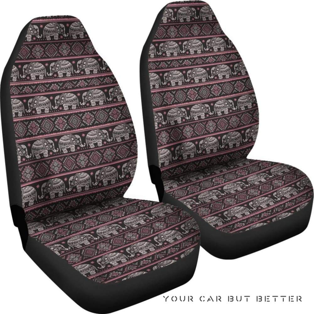 Ethnic Mandala Elephant Car Seat Covers 232205