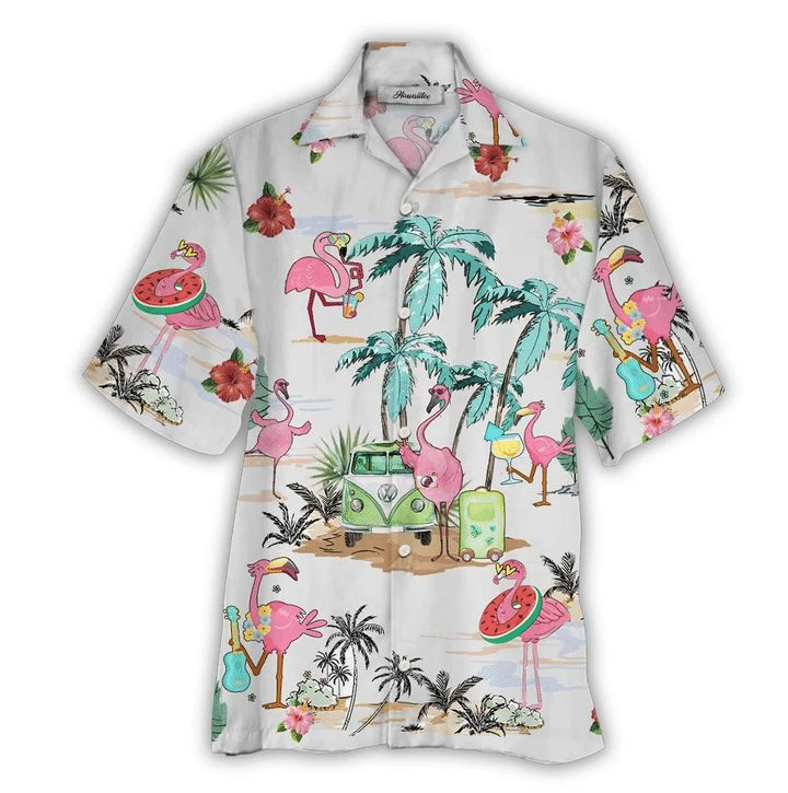 Flamingo Hawaii Shirt Unisex Adult Ha12341