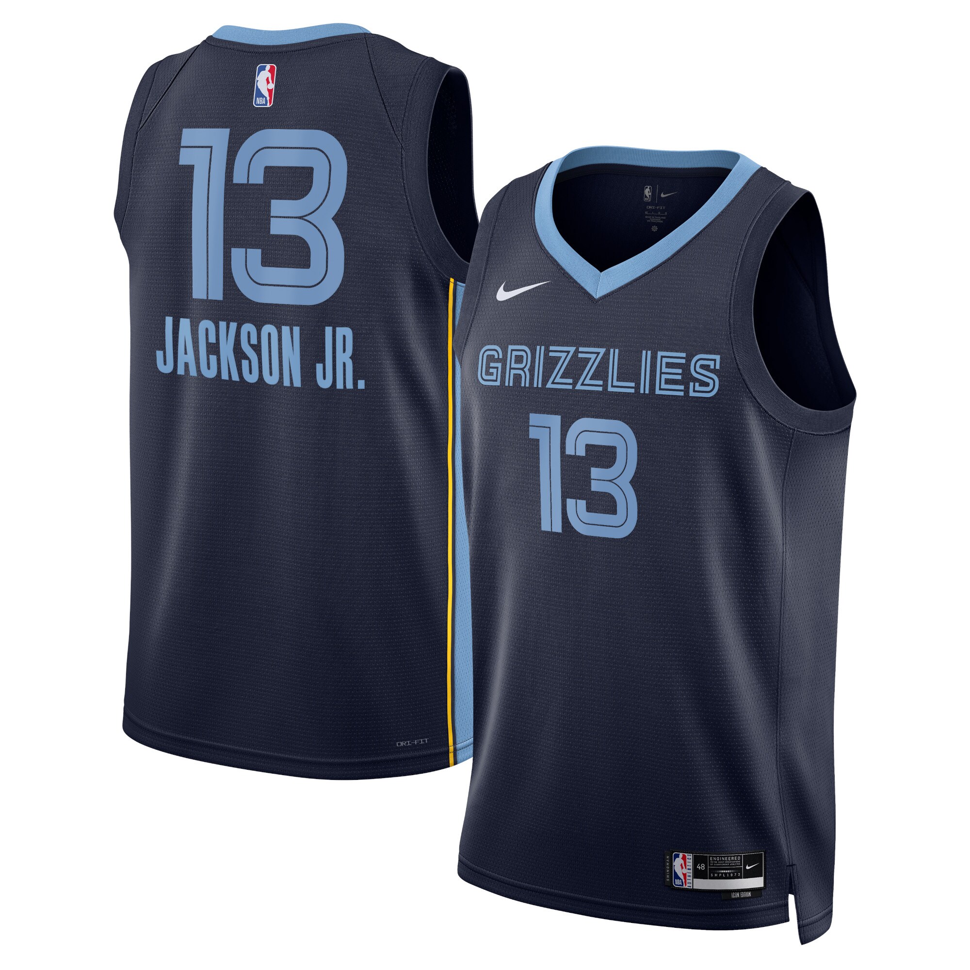 Memphis Grizzlies Icon Edition Swingman Jersey – Navy – Jaren Jackson Jr. – Unisex