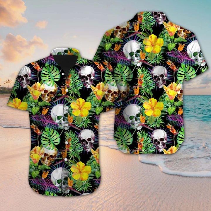 Skull Hawaii Shirt Unisex Full Size Adult Colorful Ha76181