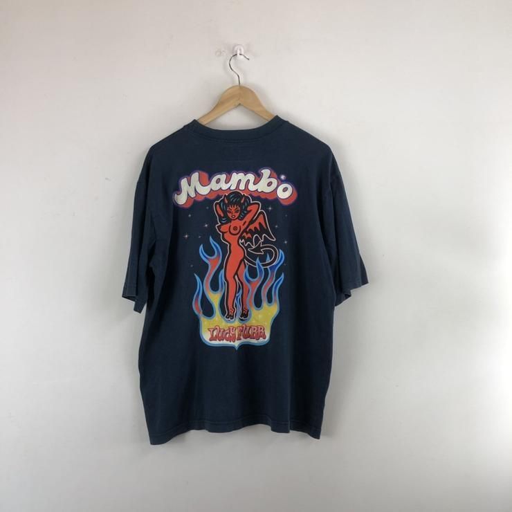 Vintage Mambo Lucy Furr Jim Mitchell Australian Surfing Surf Skateboarding Shirt