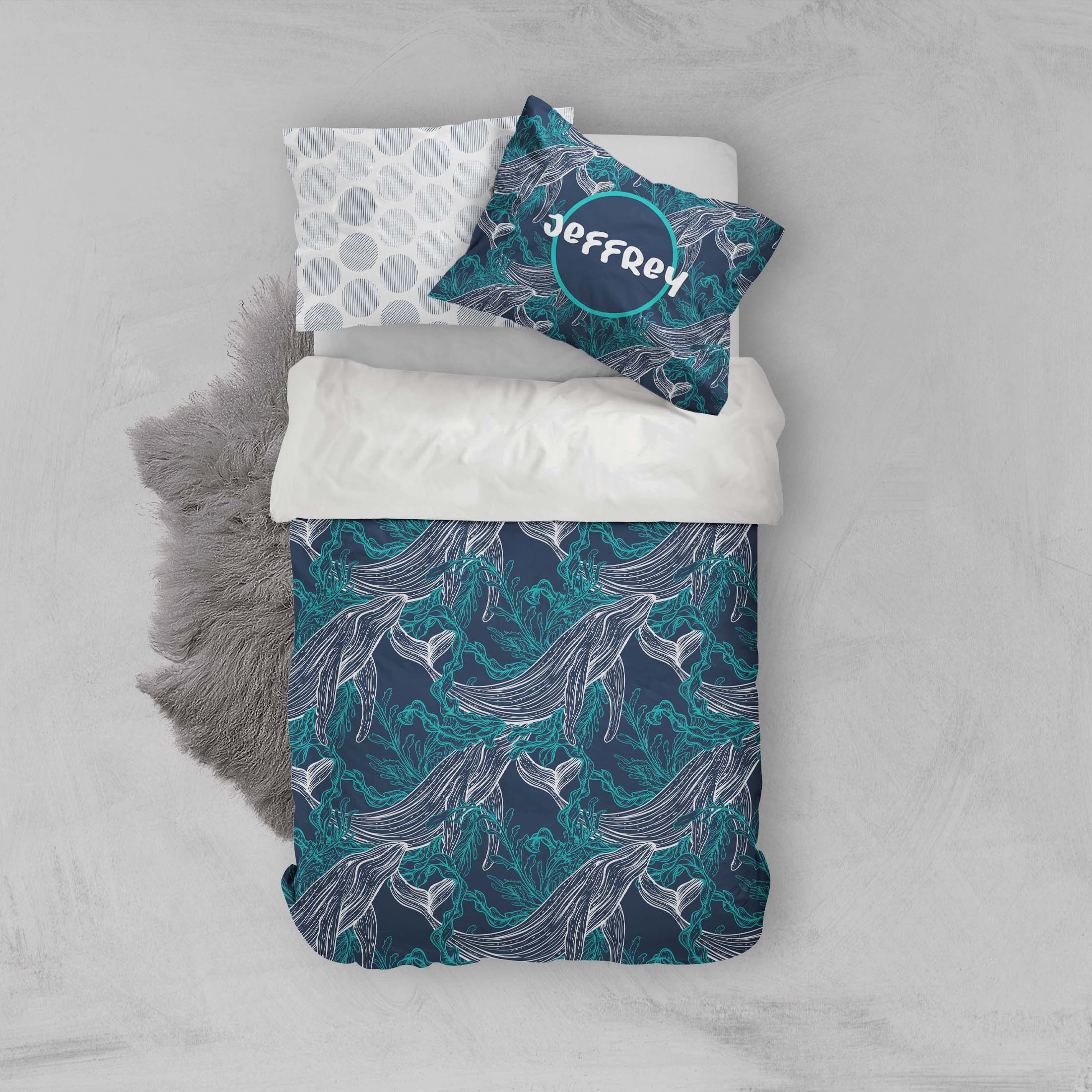 3D Whale Quilt Cover Set Bedding Set Pillowcases 99