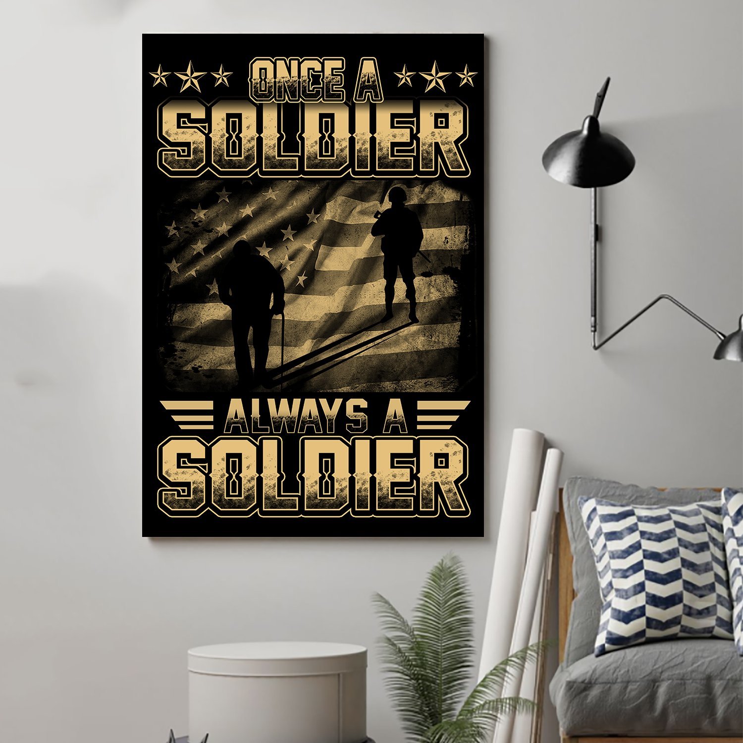 Soldier Canvas And Poster Once A Soldier Wall Decor Visual Art ...