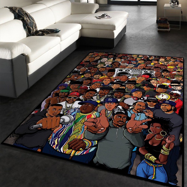 Rappers Hip Hop Floor Rug Living Room Rugs Floor Decor