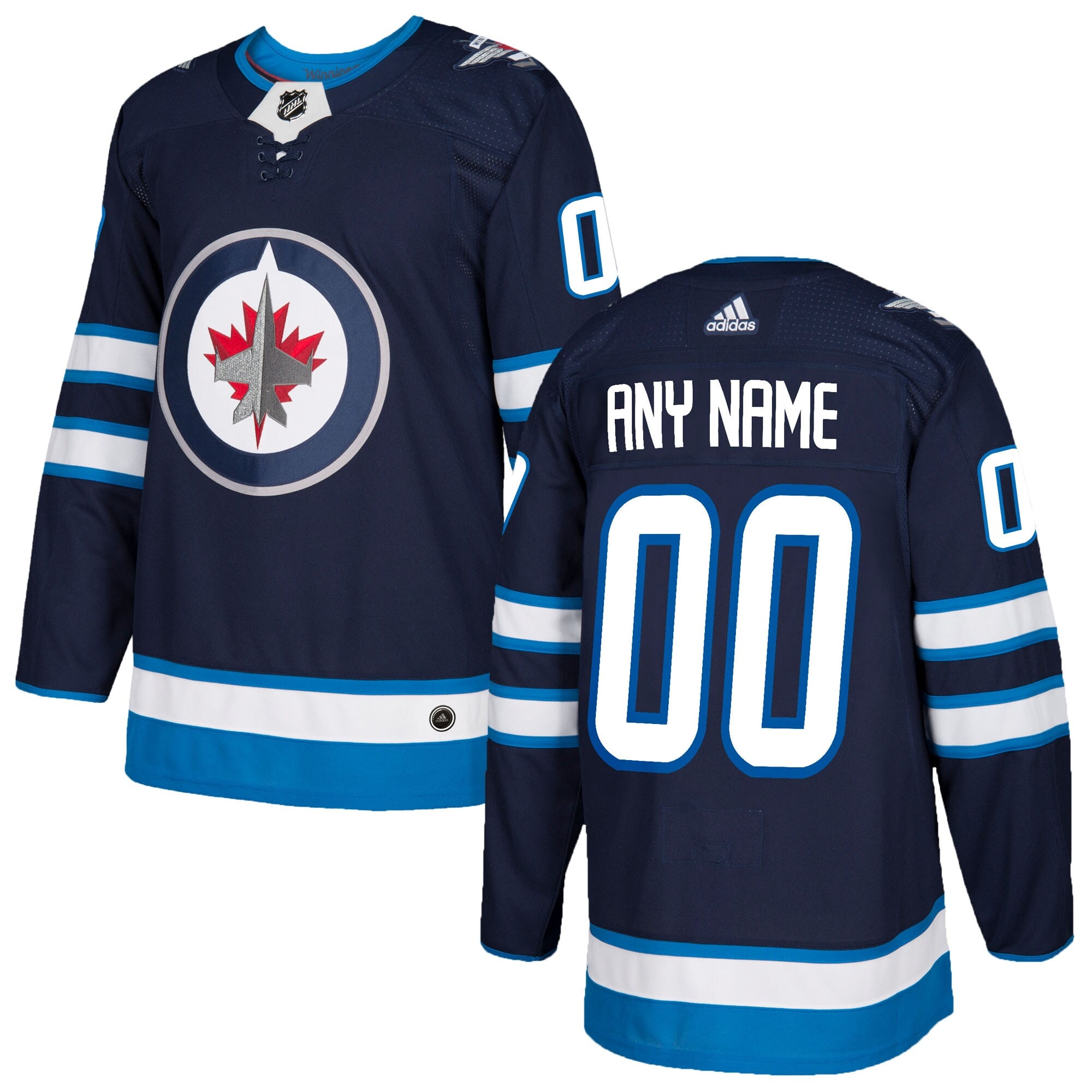 Winnipeg Jets Authentic Custom Jersey – Navy