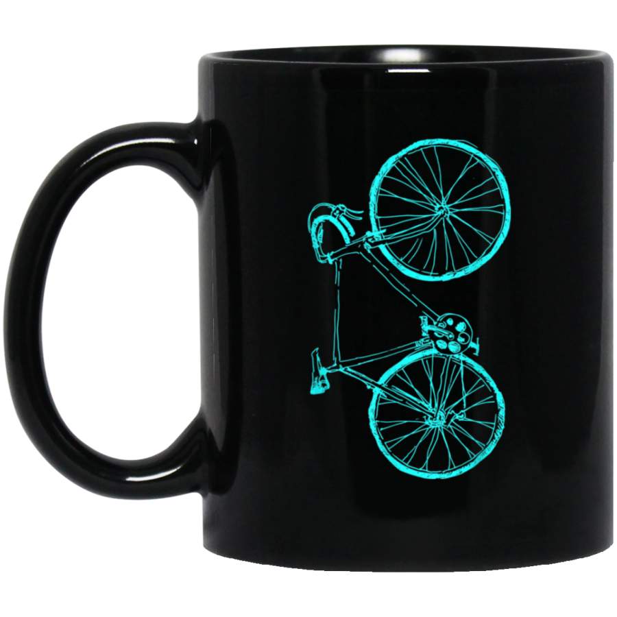 Vintage Ride Your Bike Black Mug