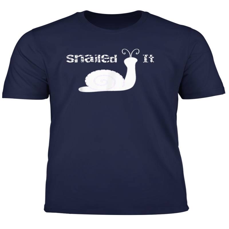 Snailed It Funny Animal Pun T Shirt