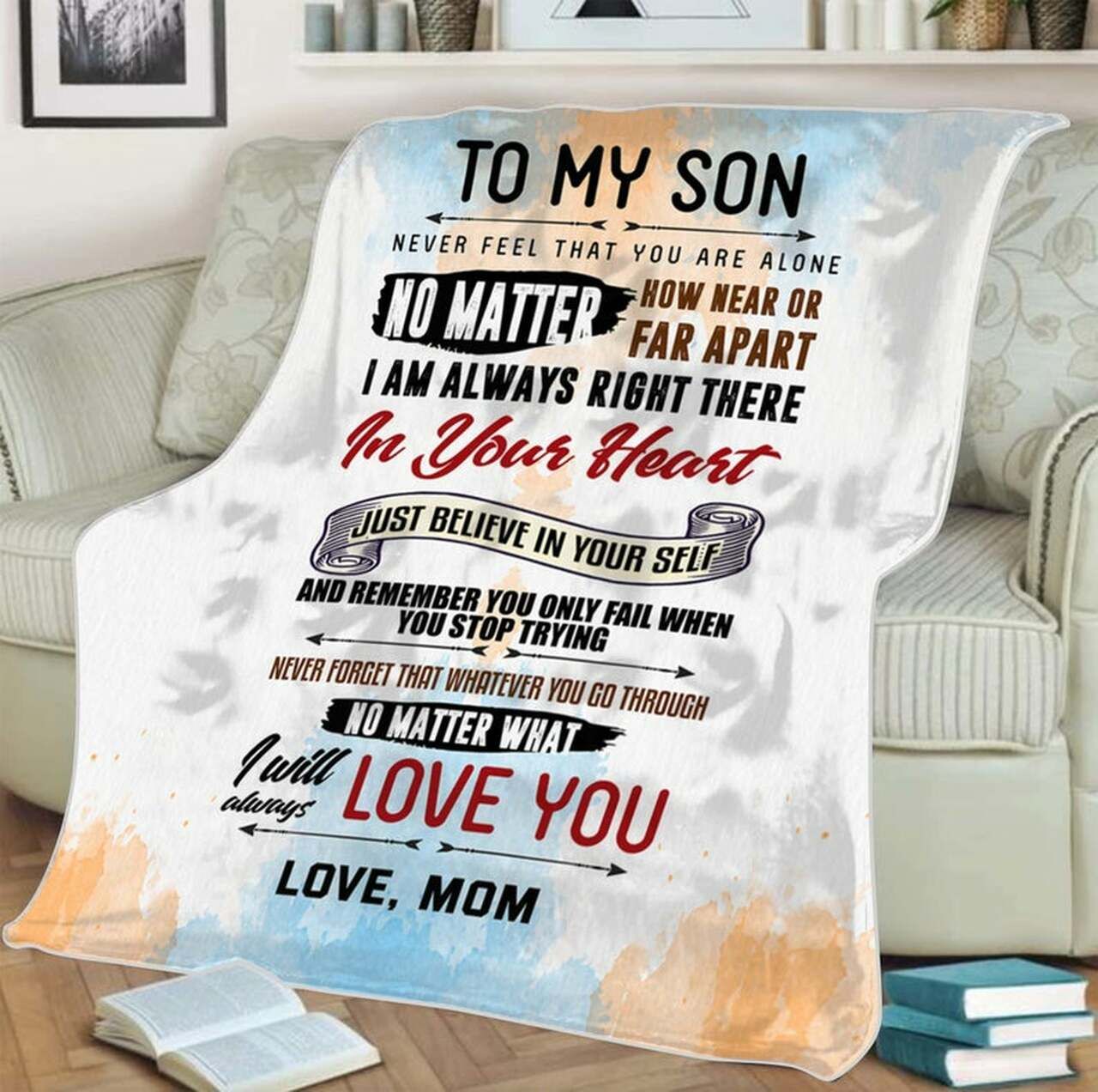 [Personalized Name] I Will Always Love You Mom Fleece Blanket, Sherpa Blanket, Gift For Family Member, Friends Gift, Christmas Gift, Home Decor, Home Living