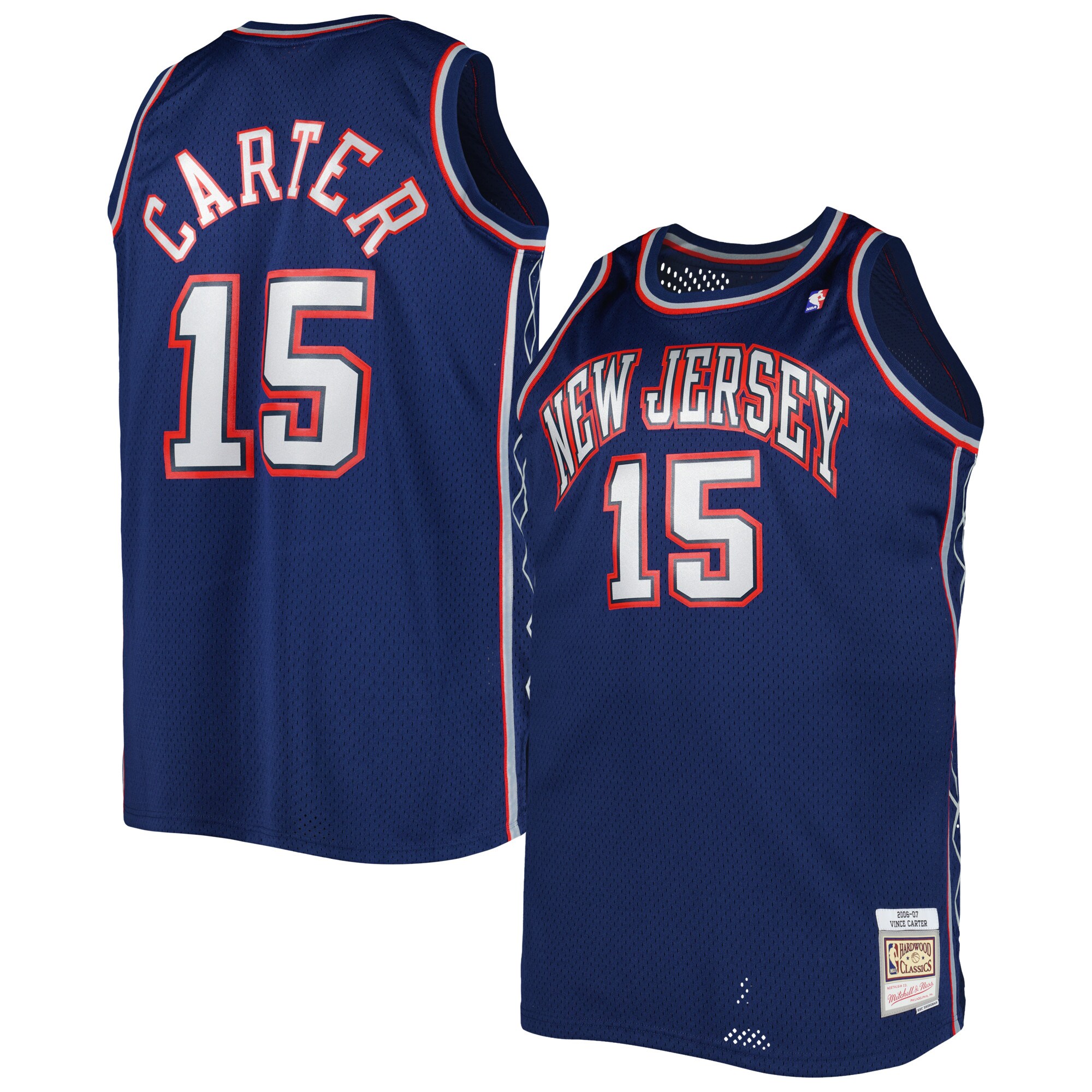 Vince Carter New Jersey Nets Mitchell & Ness Big & Tall Hardwood Classics 2006/07 Swingman Jersey – Navy