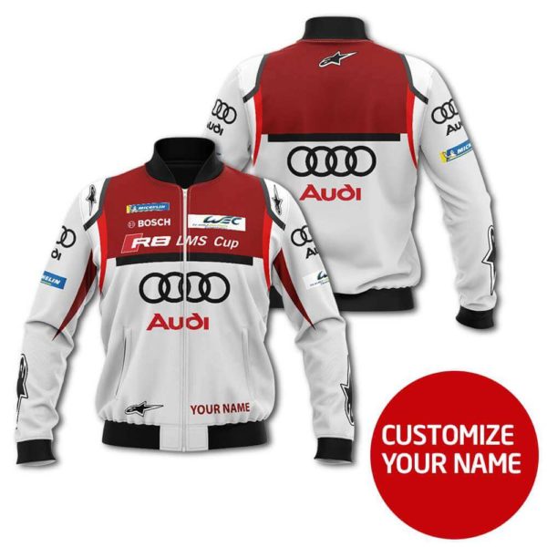 Custom Name Bomber Jacket Audi, Audi 3D Spring Autumn, Mens Casual Jacket Ef31