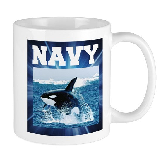 Whale Navy Mug