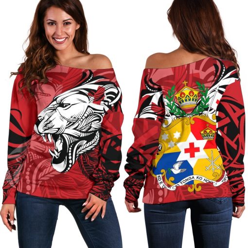 Tonga Polynesian Tongan Pride Lion Shoulder Sweater