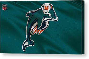 4 Miami Dolphins Uniform Joe Hamilton Canvas Print