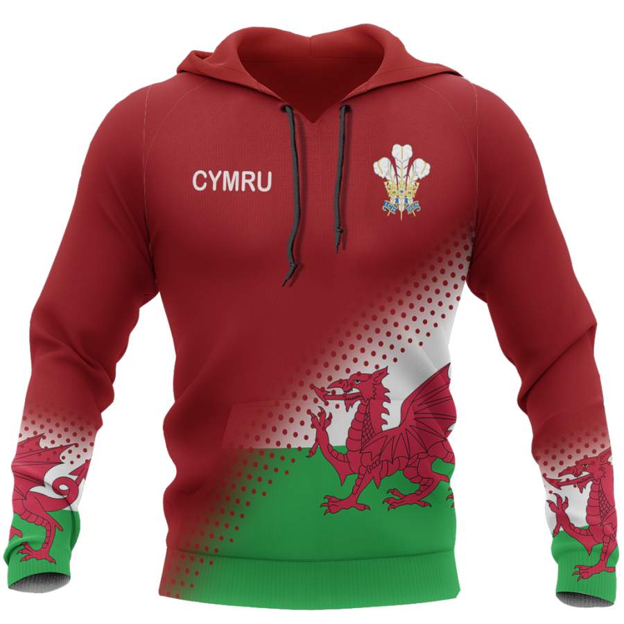 Wales Flag Hoodie Special Version NVD1057