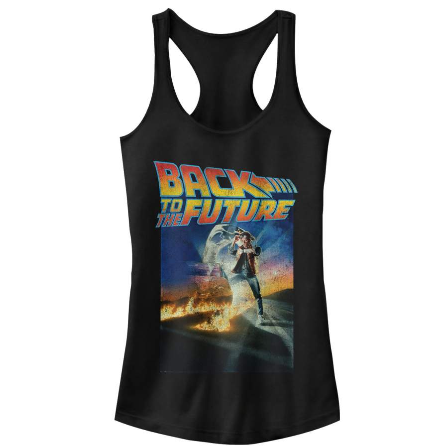 Back to the Future Junior’s Retro Marty McFly Poster  Racerback Tank