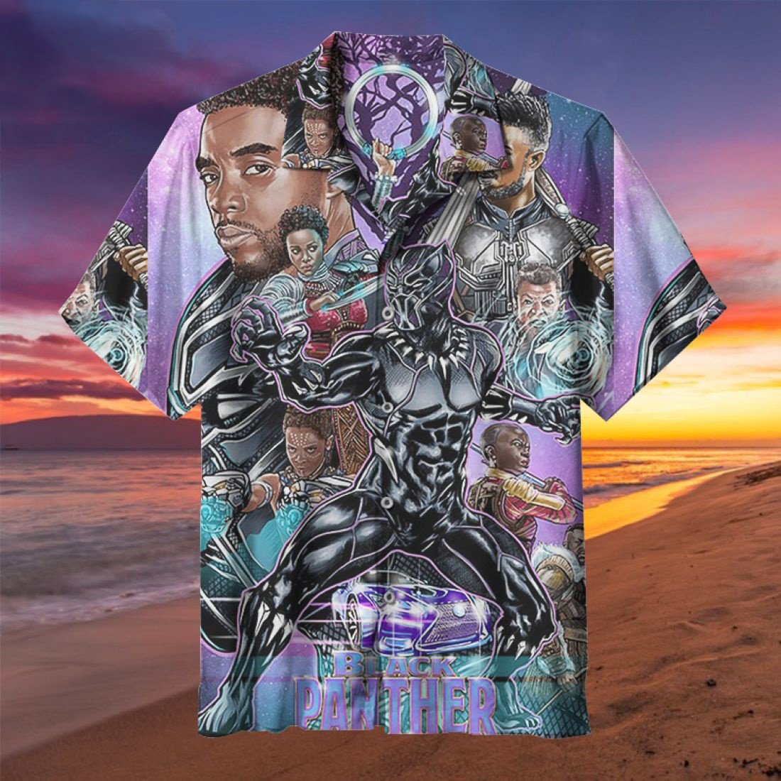 Black Panther The Movie Marvel All Over Print Hawaii Shirt Ha43695