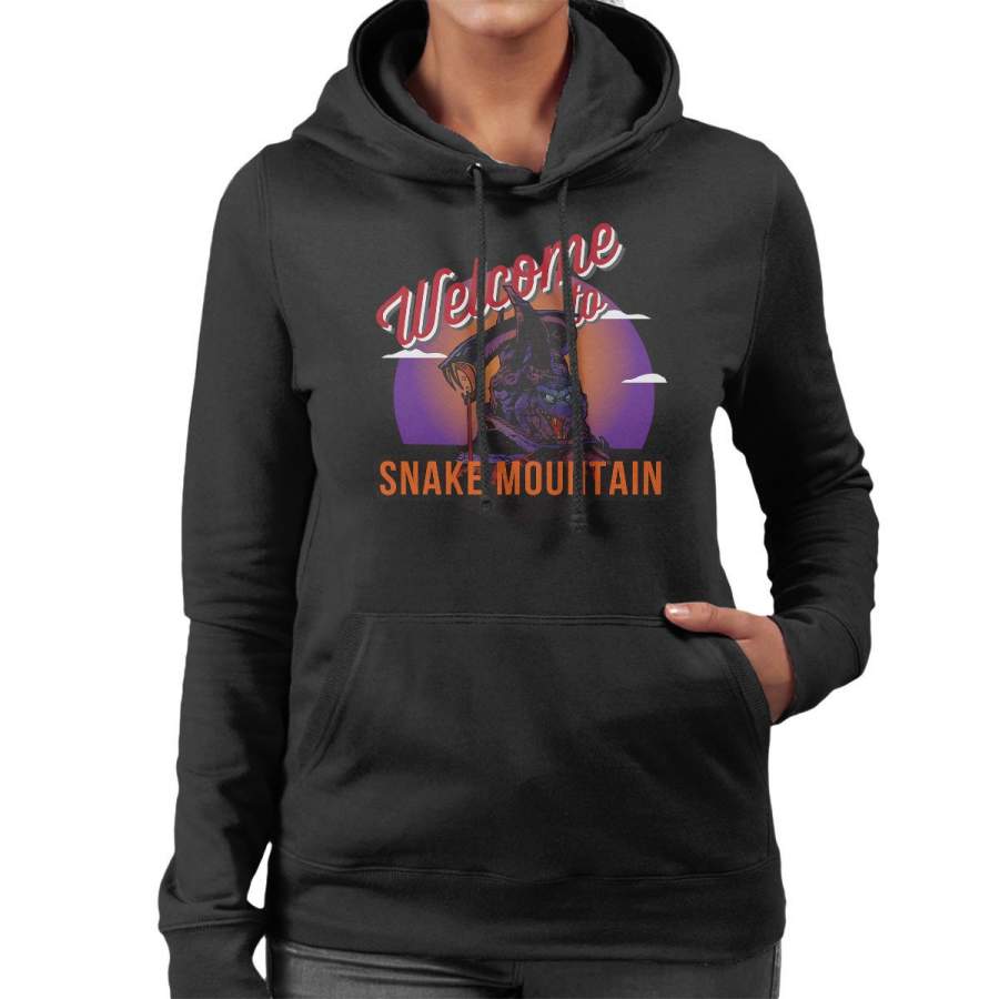 Welcome To Snake Mountain He Man Masters Of The Universe Women’s Hooded Sweatshirt