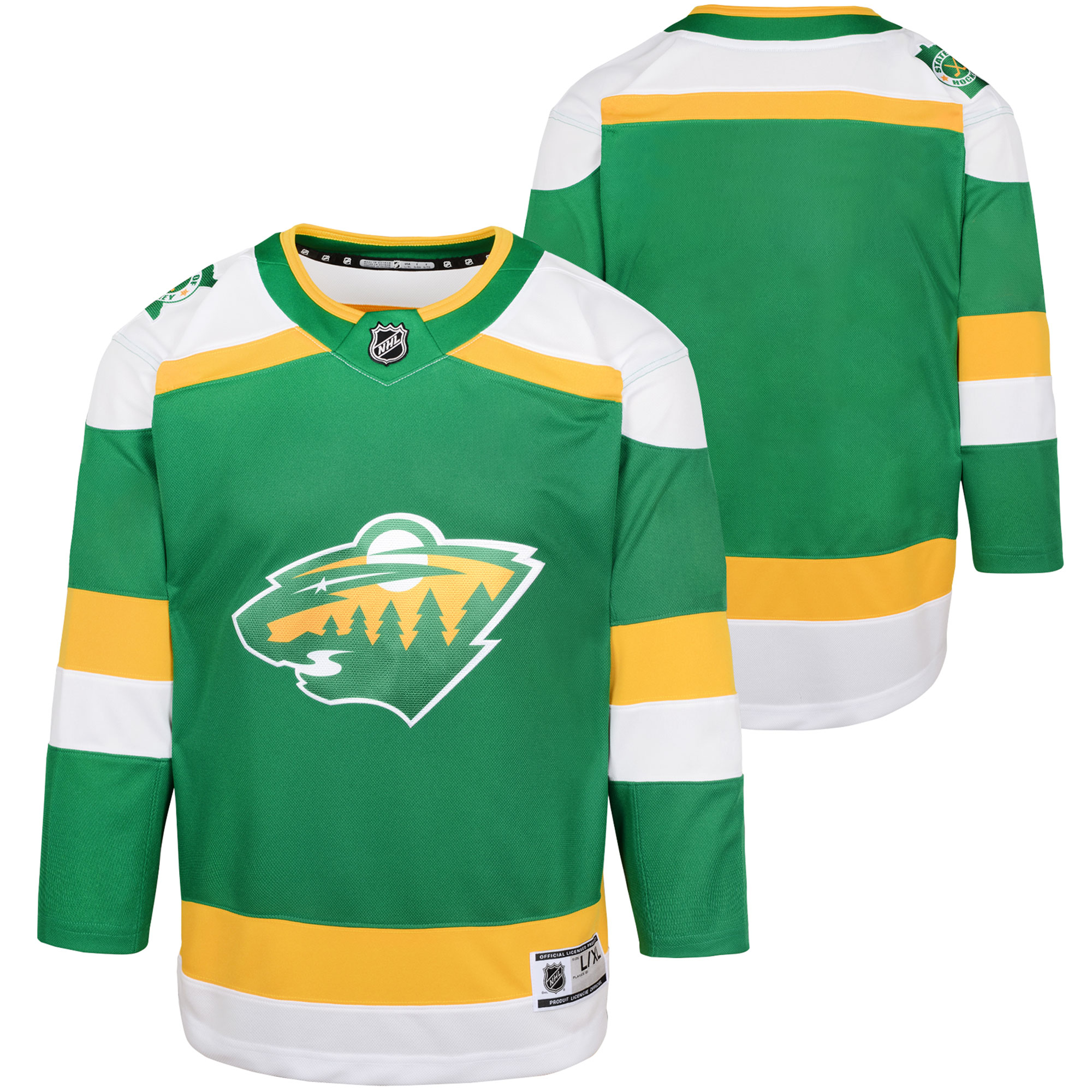 Youth Minnesota Wild Green 2023/24 Alternate Premier Jersey