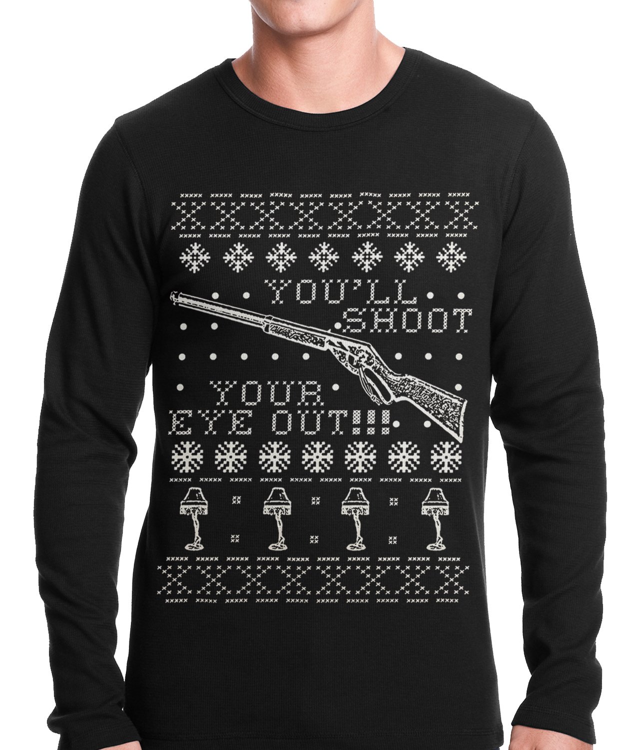 Ugly Christmas Thermal – You’ll Shoot Your Eye Out Ugly Christmas Thermal Shirt