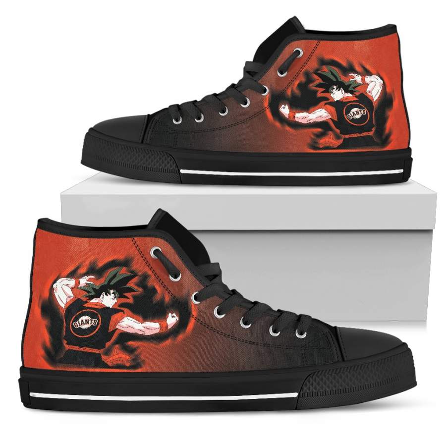 San Francisco Giants Goku Saiyan Power High Top Shoes